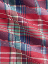 Madras Button-Front Shirt
