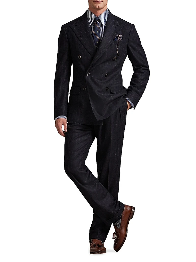 Antique Pinstripe Wool Suit