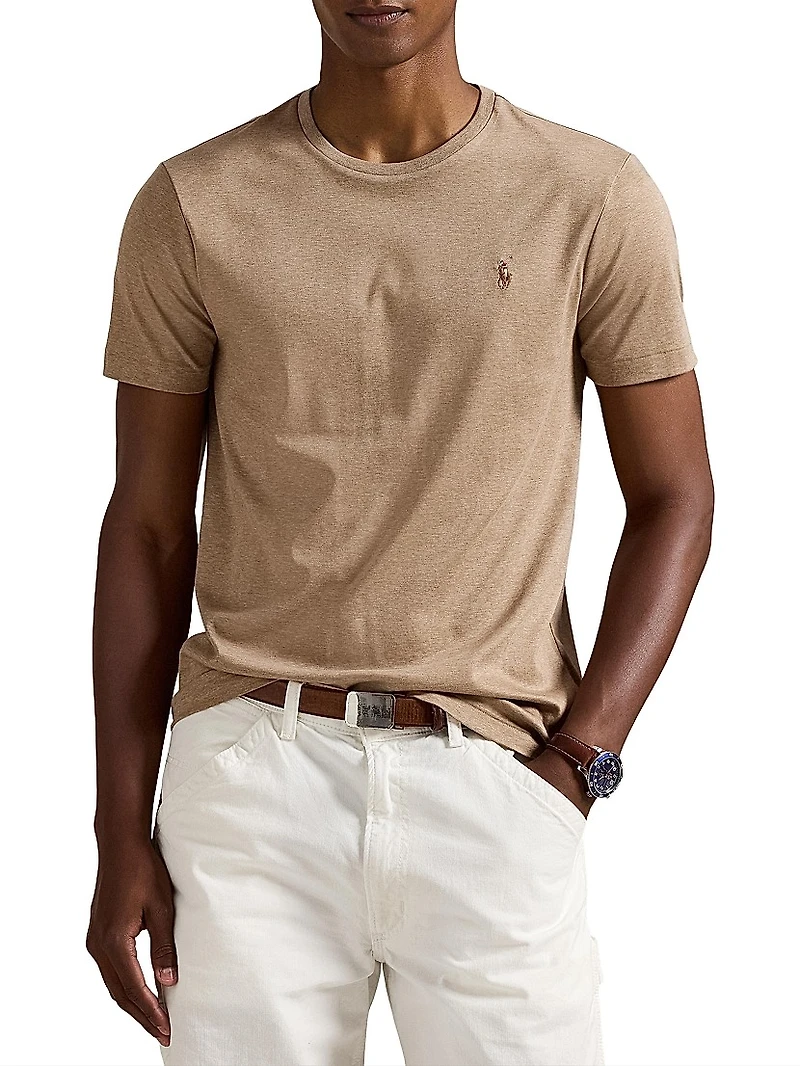 Cotton Jersey Crewneck T-Shirt