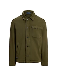 Fleece Button-Front Shirt Jacket