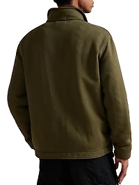 Fleece Button-Front Shirt Jacket