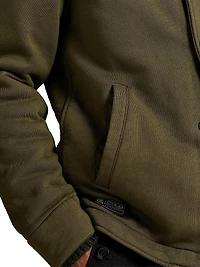 Fleece Button-Front Shirt Jacket