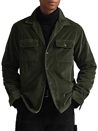 Corduroy Button-Front Shirt
