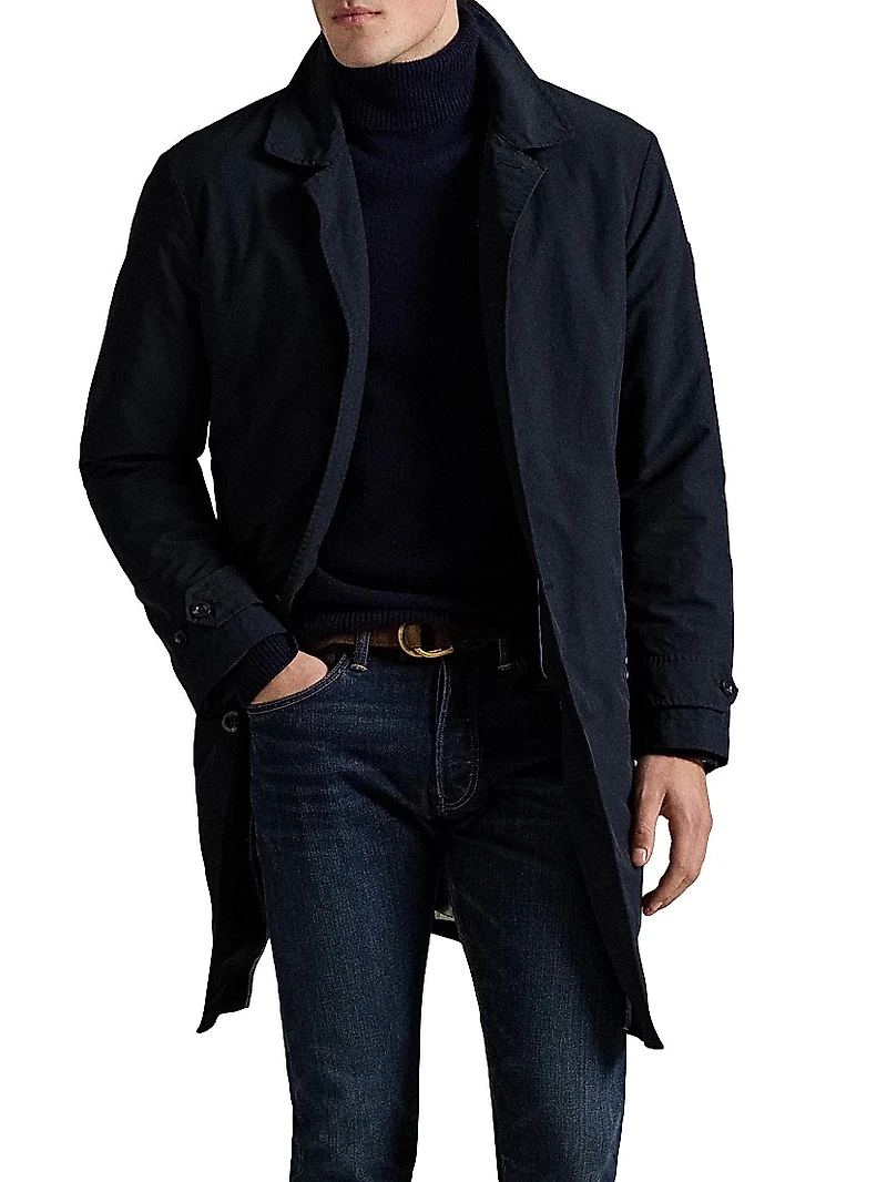 Single-Breasted Button-Front Coat