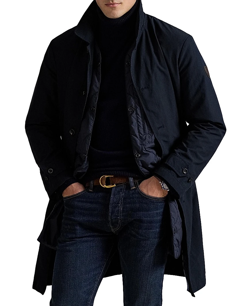 Single-Breasted Button-Front Coat