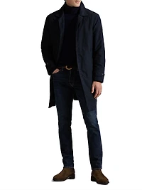 Single-Breasted Button-Front Coat