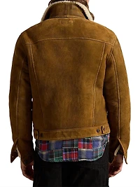 Merino Shearling Button-Down Jacket