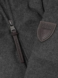 Brushed Wool-Blend Puffer Jacket