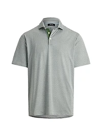 Airflow Geometric Jersey Polo Shirt