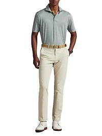 Airflow Geometric Jersey Polo Shirt