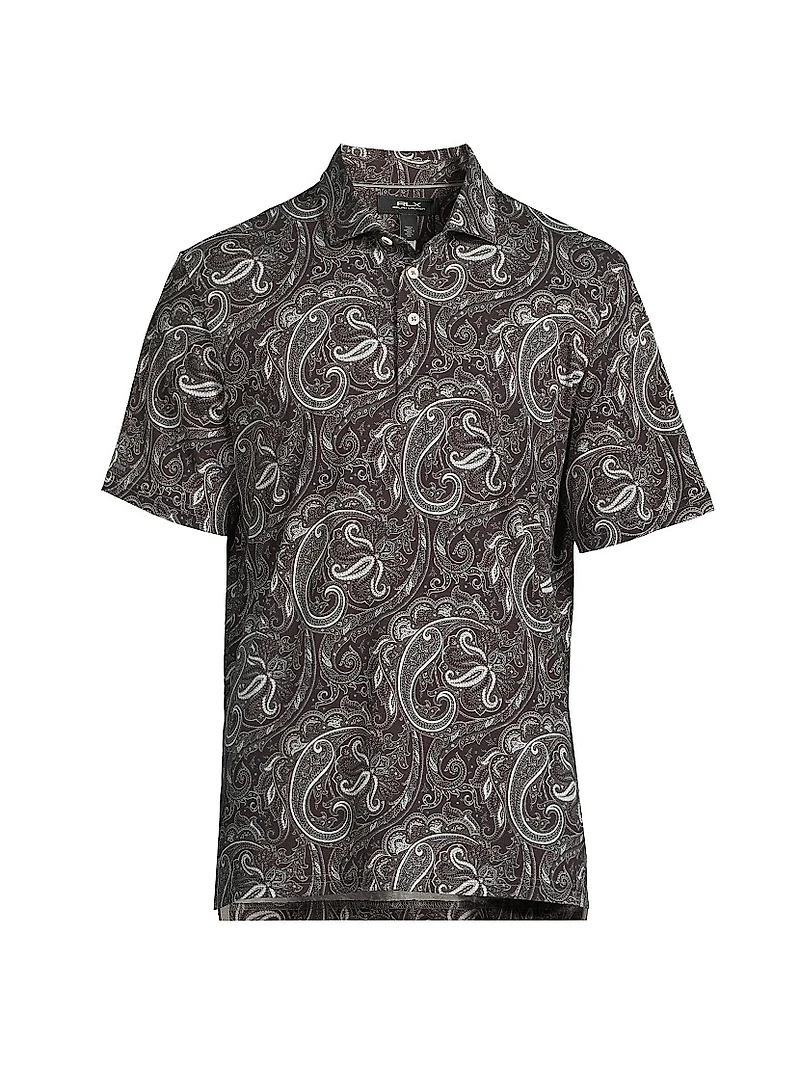 Paisley Jersey Polo Shirt