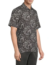Paisley Jersey Polo Shirt