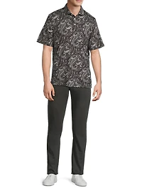 Paisley Jersey Polo Shirt