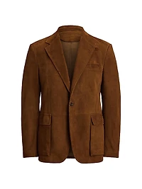 Suede Single-Breasted Sport Coat