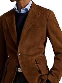 Suede Single-Breasted Sport Coat