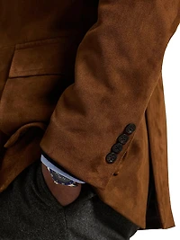 Suede Single-Breasted Sport Coat