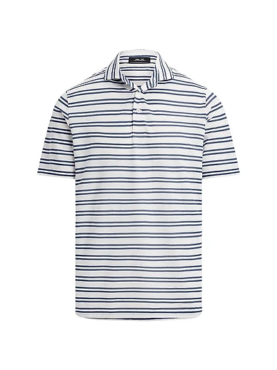 Tour Striped Pique-Knit Polo Shirt