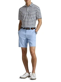Tour Striped Pique-Knit Polo Shirt