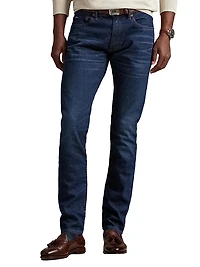 Sullivan Washed Mid-Rise Straight-Leg Jeans