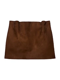 Suede Miniskirt