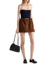 Suede Miniskirt