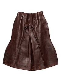 Leather Midi Skirt