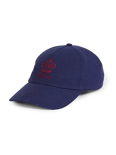 College Emblem Cotton Cap