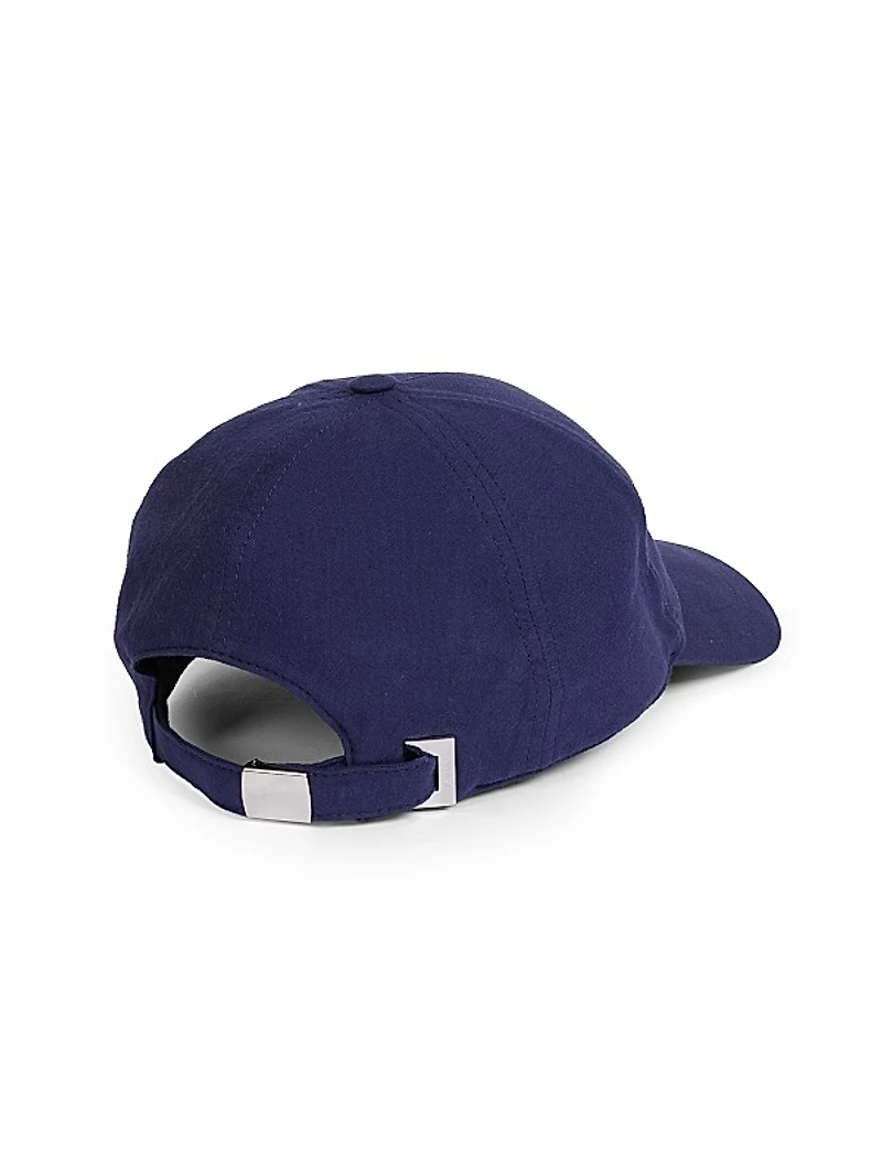 College Emblem Cotton Cap