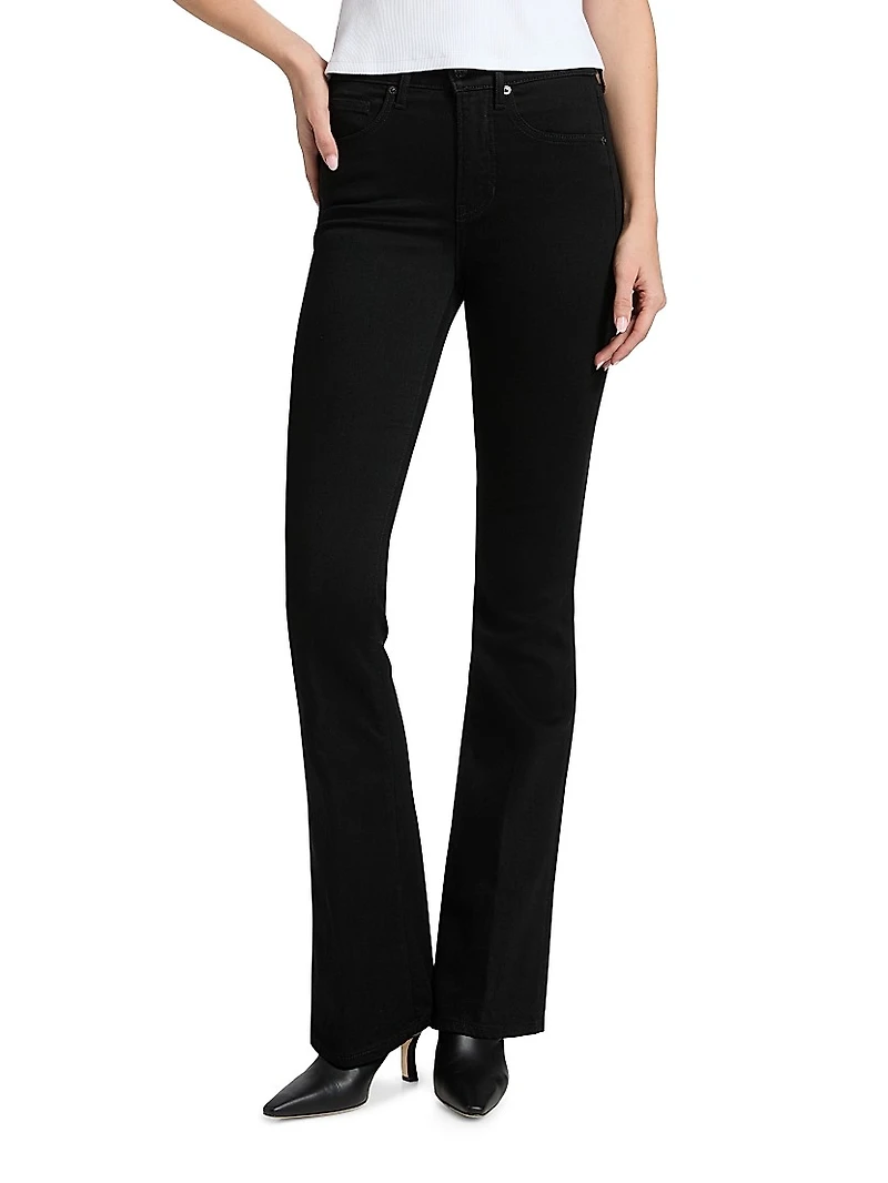 Beverly Slim-Fit High-Rise Flare Jeans