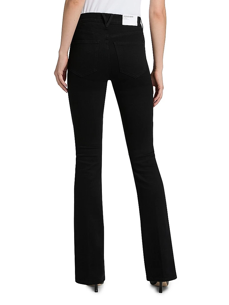 Beverly Slim-Fit High-Rise Flare Jeans