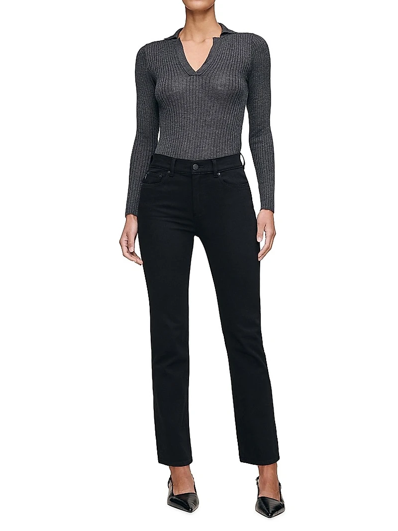 Mara Straight Mid Rise Instasculpt Ankle Jeans