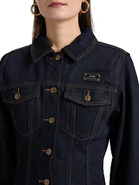 Neo-Nostalgia Contour Denim Minidress