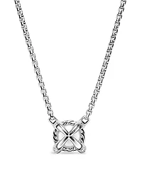 Pearl Classics Necklace in Sterling Silver with Diamonds