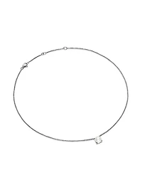 Pearl Classics Necklace in Sterling Silver with Diamonds