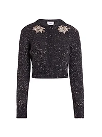 Embellished Crop Cardigan