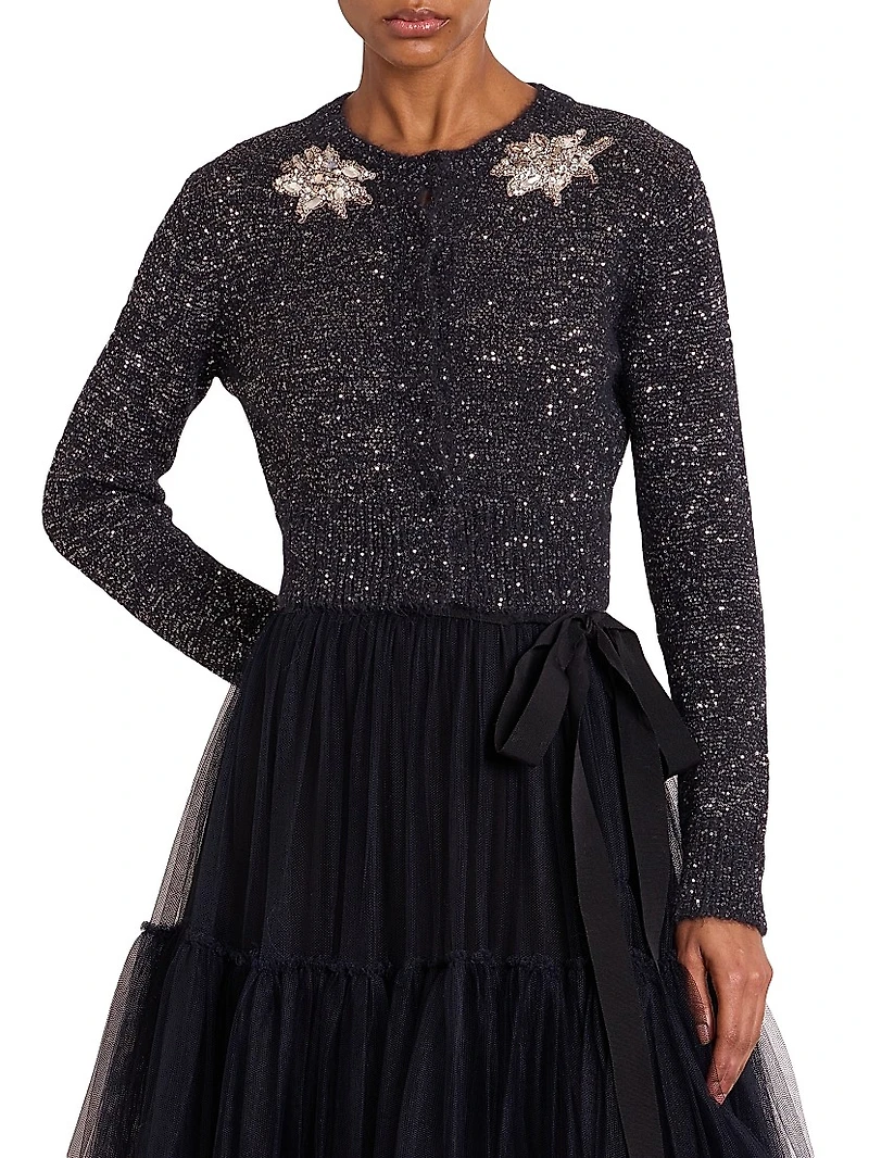 Embellished Crop Cardigan