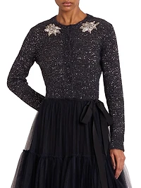 Embellished Crop Cardigan