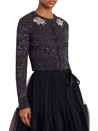 Embellished Crop Cardigan