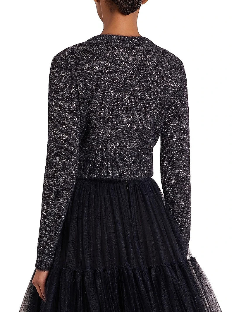 Embellished Crop Cardigan