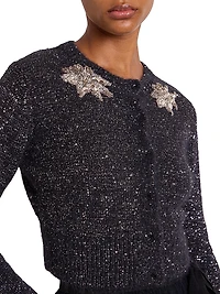 Embellished Crop Cardigan