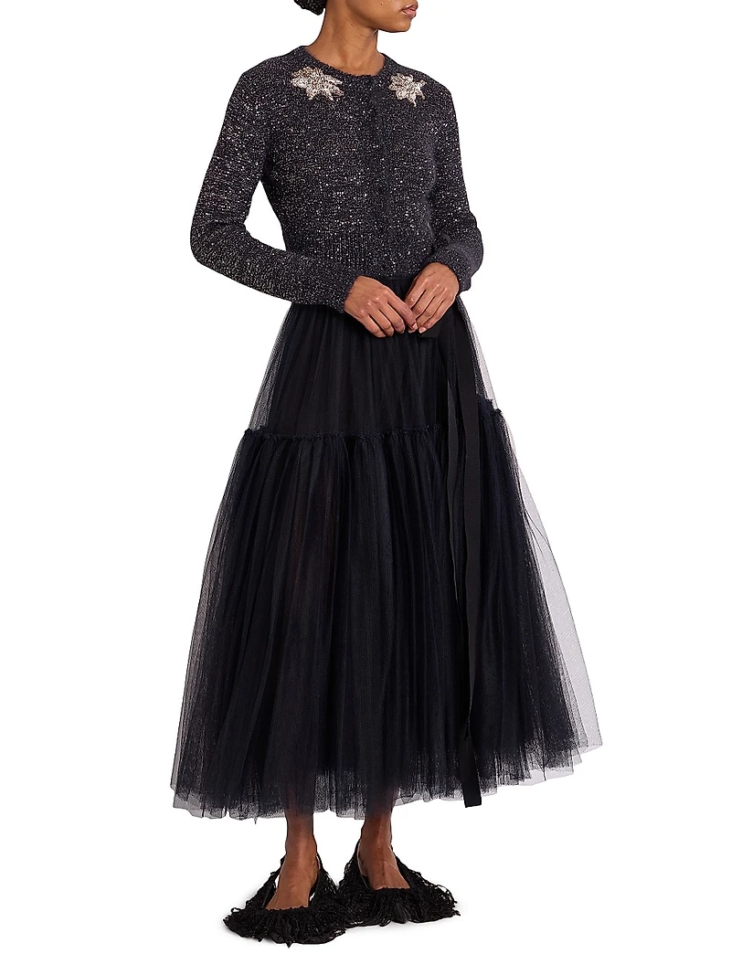 Embellished Crop Cardigan