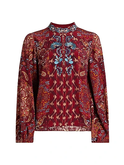 Kit Embroidered Floral Top