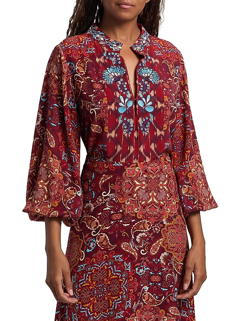 Kit Embroidered Floral Top