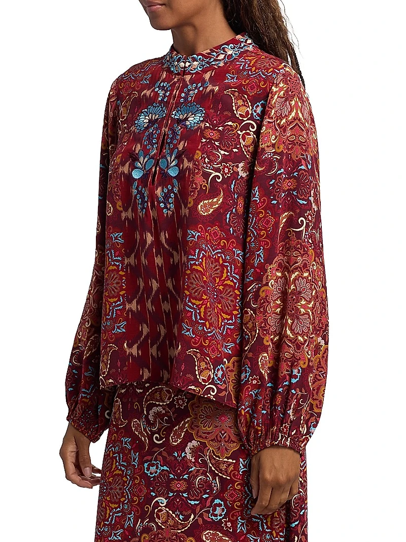 Kit Embroidered Floral Top