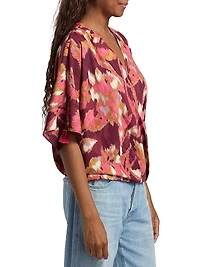 Mirabel Ikat-Inspired Blouse