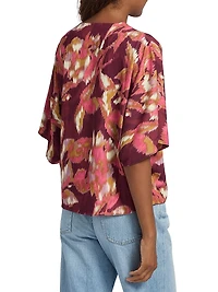 Mirabel Ikat-Inspired Blouse