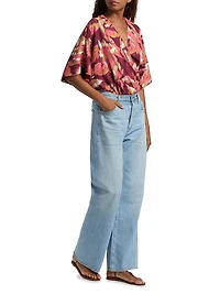 Mirabel Ikat-Inspired Blouse