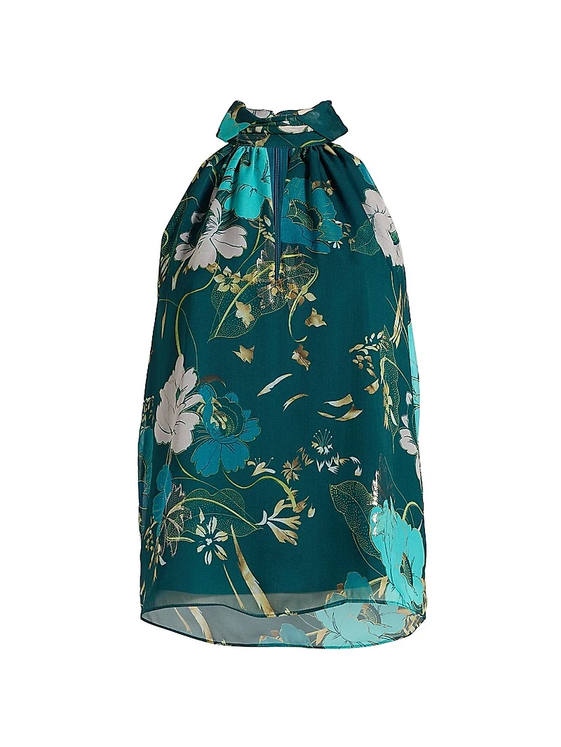 Yvette Floral Halter Top