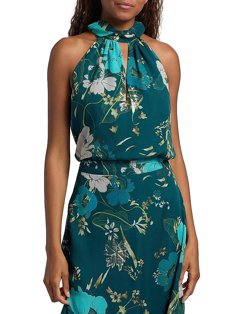 Yvette Floral Halter Top