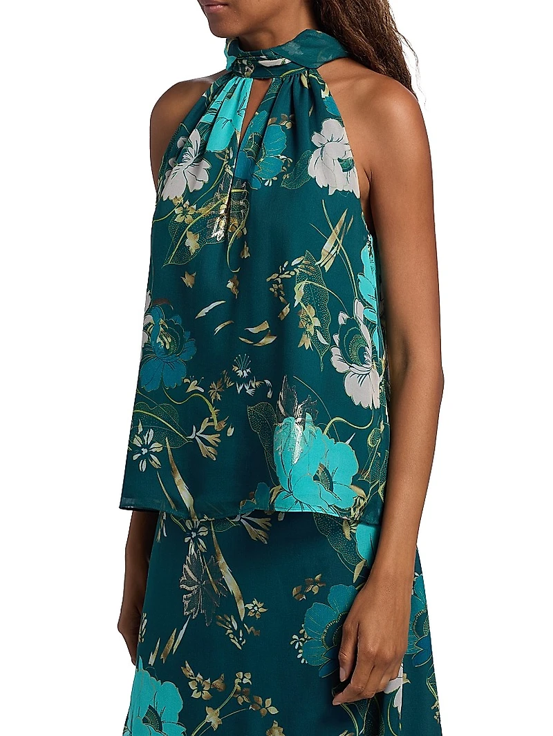 Yvette Floral Halter Top